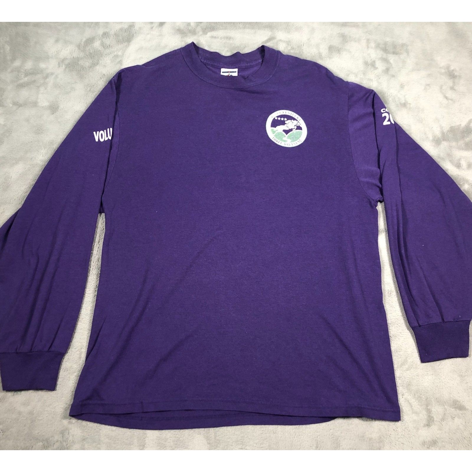 Rolex Kentucky Three Day Event Tshirt Volunteer 2008 Purple Size Large Eventing